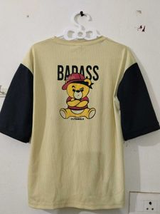Cool Cartoon Bear Graphic T-Shirt