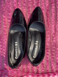 Glossy Black Heels