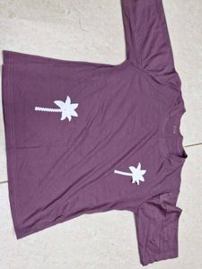 Comfy Purple Palm Tree Pajama Set (Brand new)