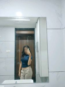 Blue Cropped T-Shirt