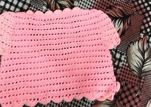 Crochet Pink Bolero Shrug