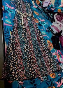 leg cut Floral Print Summer Dress