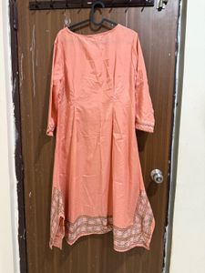 Peach Kurti Xxl With Tag