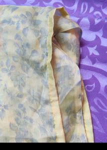 Floral Print chiffon saree