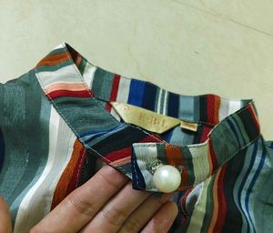 Colorful Striped Short Sleeve Top
