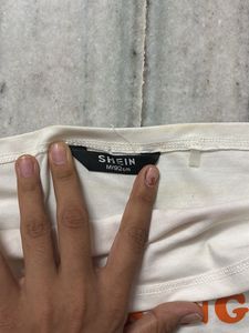 White "Support Day Drinking" Tube Top
