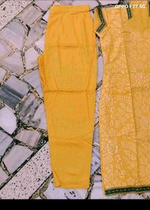 18. Yellow Kurta Set with Pants @ 399