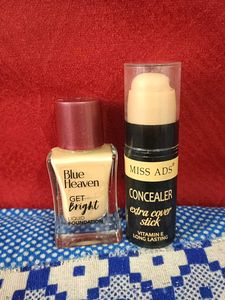 Blue Heaven Foundation & Miss Ads Concealer