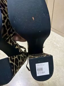 Leopard Print Wedge Heels