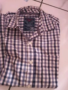 Men's Checked Button-Up Shirt