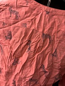 Coral Printed Shirt Top