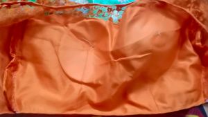6)Free Size Blouse (Orange Color)