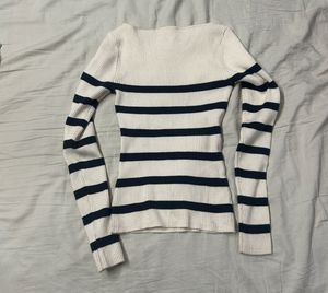 Zara Striped Knit Top
