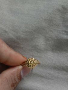 22k pure gold  ring with hallmark