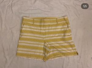 Yellow Striped Shorts