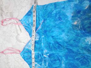 Blue Floral Nighty &amp; Panty Set