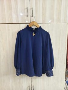 Elegant Blue Top