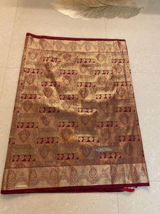 Pure silk saree replica elegant Red &amp; Gold