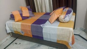 Bedsheet With Coushion And Bolster Covers