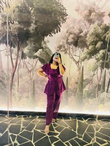 Elegant Purple Coord Set
