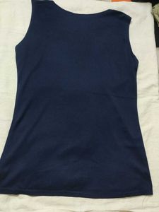 Navy Blue Sleeveless Top
