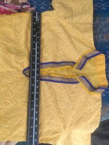 Treditional Chikan Booty Kurtii 💫Beautiful Colur 💛