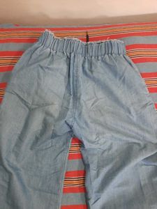 Light Wash Denim Culottes