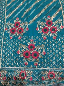 Beautiful Teal Embroidered Kurta