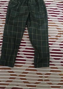 Green Plaid Pants with tshirt