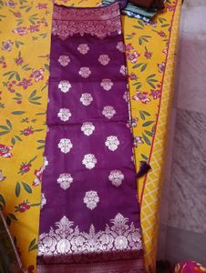 Elegant real zari work Banarasi pure Silk Saree