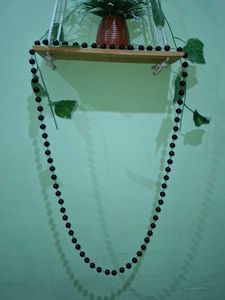 Elegant Black Beaded Necklace