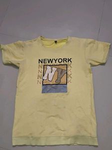 Yellow New York Graphic T-Shirt