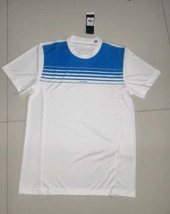 White &amp; Blue Striped T-Shirt