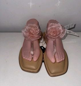 Primark Pink Floral Embellished Sandals