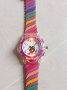 Kids Rainbow Striped Watch