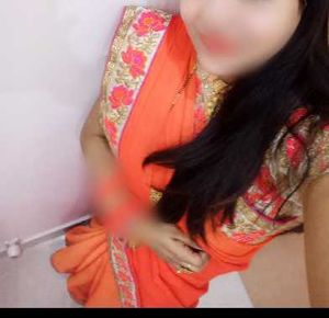 Vibrant Orange Saree with Embellished Border