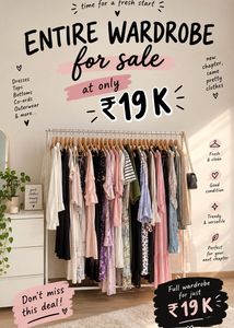 Entire Wardrobe For Sale!