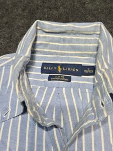 Ralph Lauren Slim Fit Stretch Oxford Striped Shirt