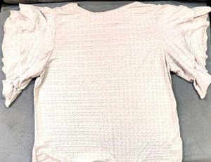 Khaki Colour Layered Half Sleeves Top