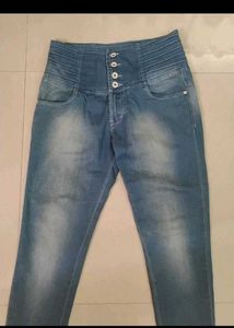 Stylish Blue Denim Jeans Combo