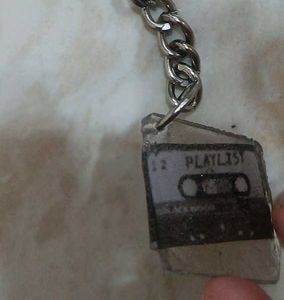 Retro Cassette Tape Keychain
