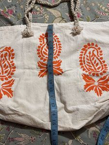 Boho Paisley Print Tote Bag