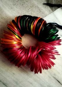 Assorted Color Bangles Set