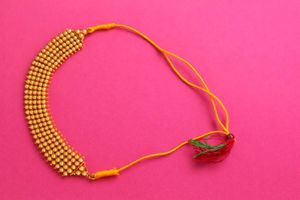 Golden Beaded Necklace