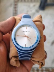 Stylish Blue Striped Dressberry Watch