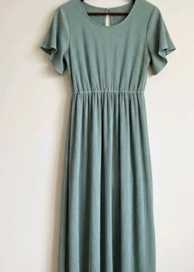 Pleated Midi Dress