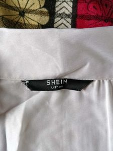 Men's White Short Sleeve Floral Shirt