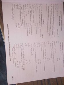 II PUC Mathematics Handbook 2024