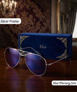Dior Aviator Sunglasses - Blue Mercury Lens UNISEX