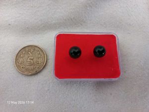 Classic Black Stud Earrings